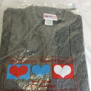 American Sweetheart Womens Size S Gray Cardigan